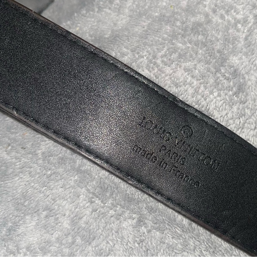 High class brown calfskin belt - Picture 2 of 2